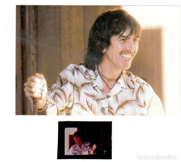 M&uacute;sica de colecci&oacute;n: THE BEATLES: GEORGE HARRISON- REPRO FOTO A&Ntilde;OS 80'S- TOMADA DE NEGATIVO ORIGINAL-COLECCIONISTAS
