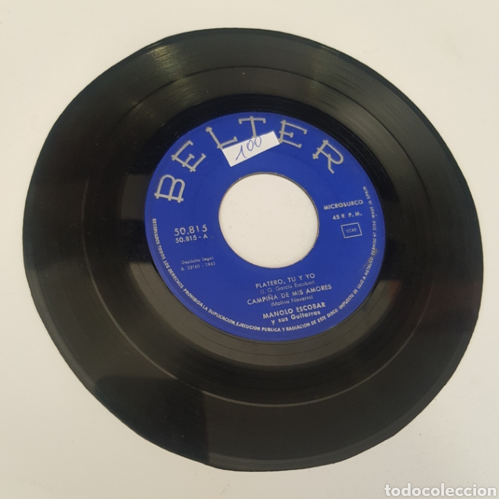 M&uacute;sica de colecci&oacute;n: SMV100 Manolo Escobar -SOLO MINI VINILO - Foto 1