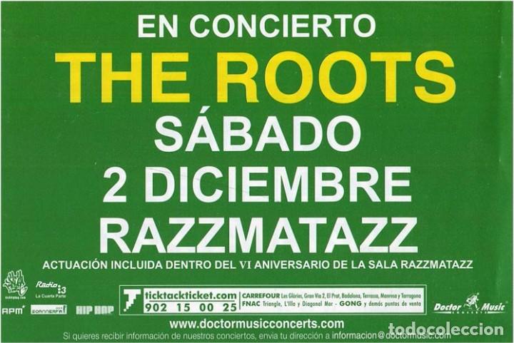 Musique de collection: The Roots - Flyer presentaci&oacute;n Game Theory - Razzmatazz Barcelona, 2006