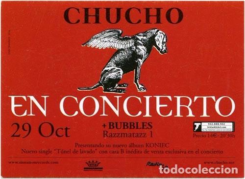 Musique de collection: Chucho + Bubles - Flyer concierto - Razzmatazz, 2004 - Javier Aramuburu