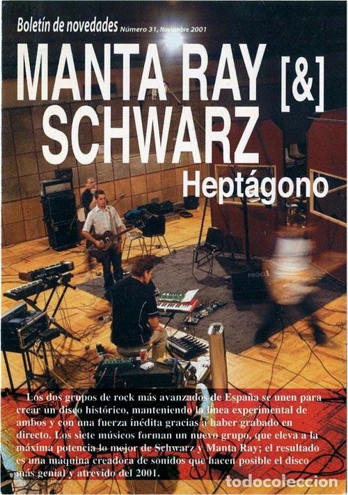 Musica di collezione: Everlasting, bolet&iacute;n de novedades n&uacute;mero 31, noviembre 2001 - Manta Ray, White Stripes...