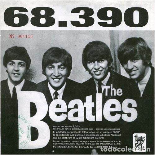 M&uacute;sica de colecci&oacute;n: The Beatles - Loter&iacute;a Nacional, diciembre 2010 - Sgt. Beatles Fan Club