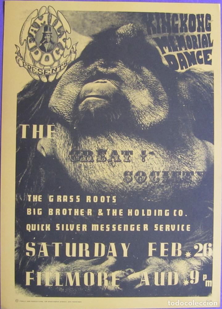 M&uacute;sica de colecci&oacute;n: POSTER FAMILY DOG - FILLMORE: THE GREAT SOCIETY, GRASS ROOTS, BIG BROTHER, QUICKSILVER. 36x51 Cms.