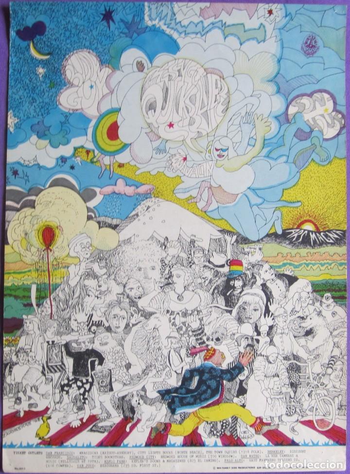 M&uacute;sica de colecci&oacute;n: POSTER FAMILY DOG - AVALON BALLROOM: QUICKSILVER MESSENGER SERVICE, BUDDY GUY, SON HOUSE. 36x51 Cms.