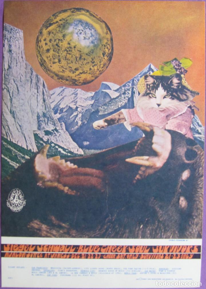 M&uacute;sica de cole&ccedil;&atilde;o: POSTER FAMILY DOG - AVALON BALLROOM: SIEGEL SCHWALL BAND, BLUE CHEER, THE SOUL SURVIVORS. 36x51 Cms.