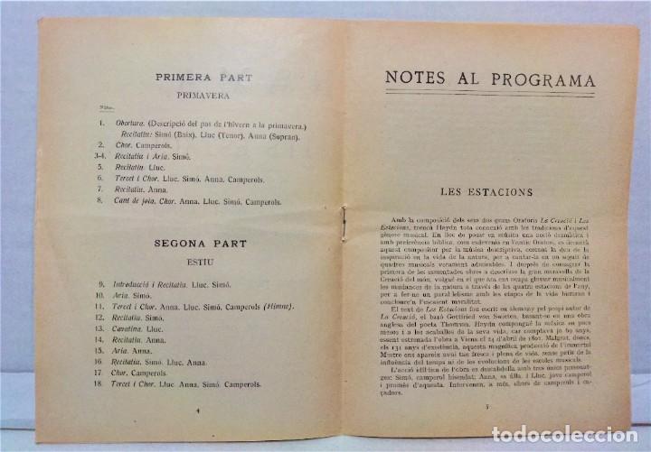 M&uacute;sica de colecci&oacute;n: PROGRAMA ORQUESTRA PAU CASALS. 21-ABRIL 1932. - Foto 3