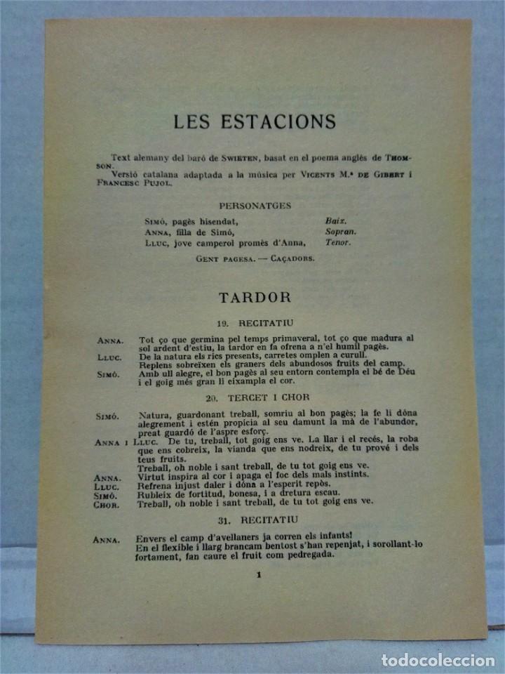 M&uacute;sica de colecci&oacute;n: PROGRAMA ORQUESTRA PAU CASALS. 24-ABRIL 1932. - Foto 4