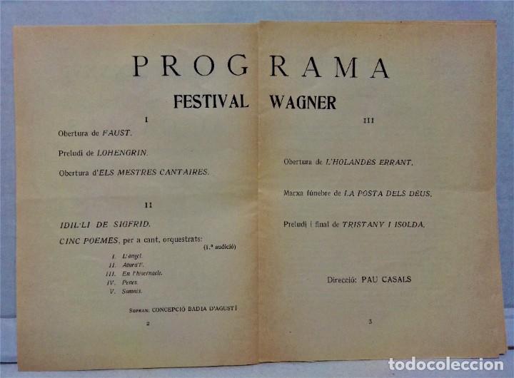 M&uacute;sica de colecci&oacute;n: PROGRAMA ORQUESTRA PAU CASALS.2- ABRIL 1933. - Foto 2