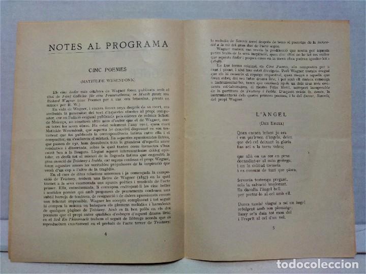 M&uacute;sica de colecci&oacute;n: PROGRAMA ORQUESTRA PAU CASALS.2- ABRIL 1933. - Foto 3