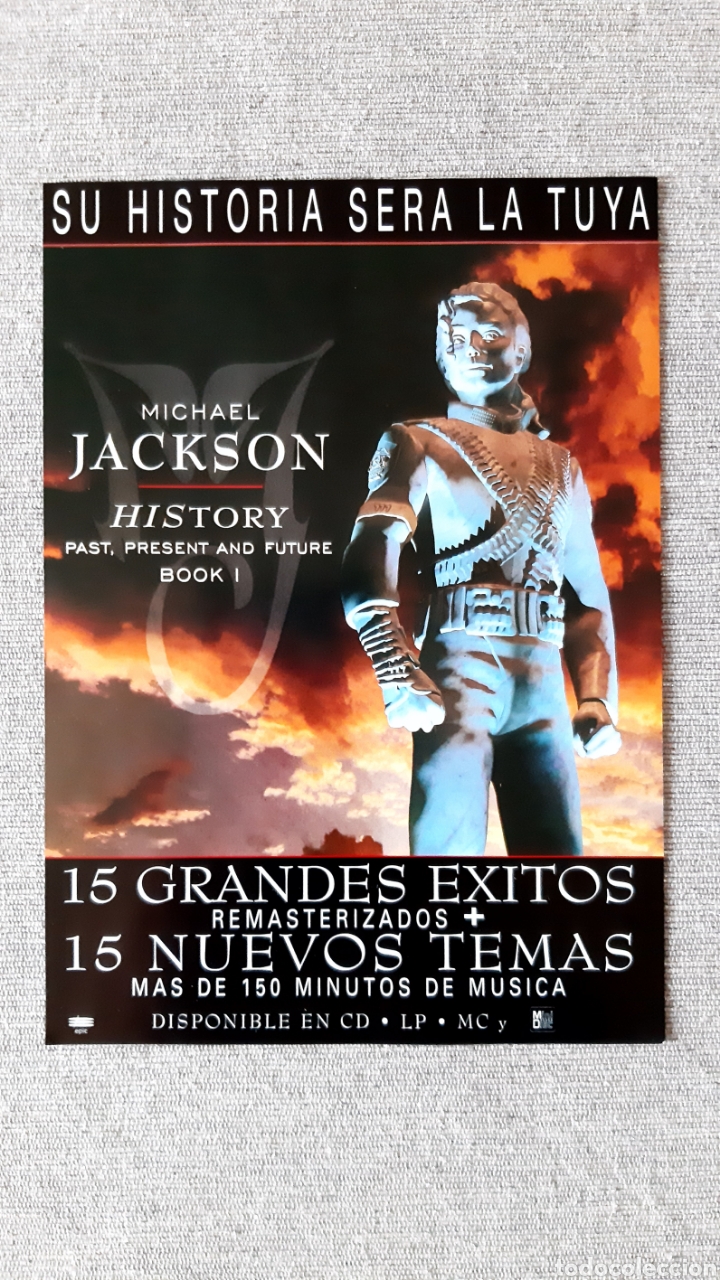 M&uacute;sica de colecci&oacute;n: FLYER PROMOCIONAL &rdquo;HISTORY&rdquo; MICHAEL JACKSON - Foto 1