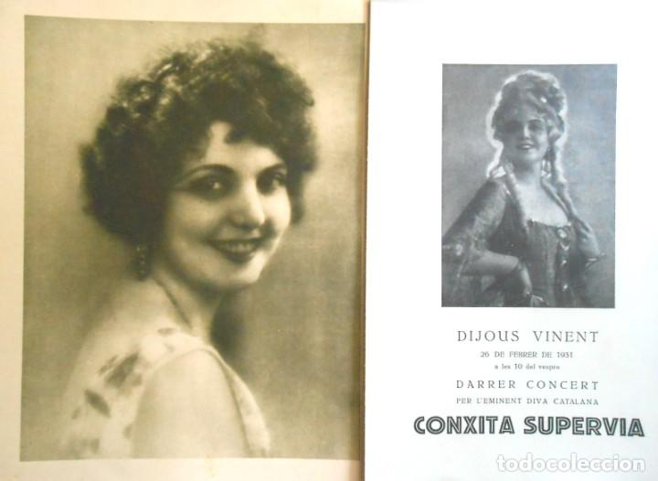 M&uacute;sica de colecci&oacute;n: CONXITA SUPERVIA - 2 PROGRAMAS CONCIERTOS 1931 PALAU DE LA MUSICA
