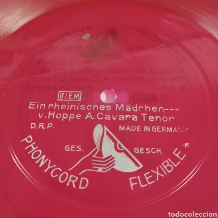 M&uacute;sica de colecci&oacute;n: ANTIGUO DISCO PHONYCORD ( FLEXIBLE ) GERMANY - Foto 6