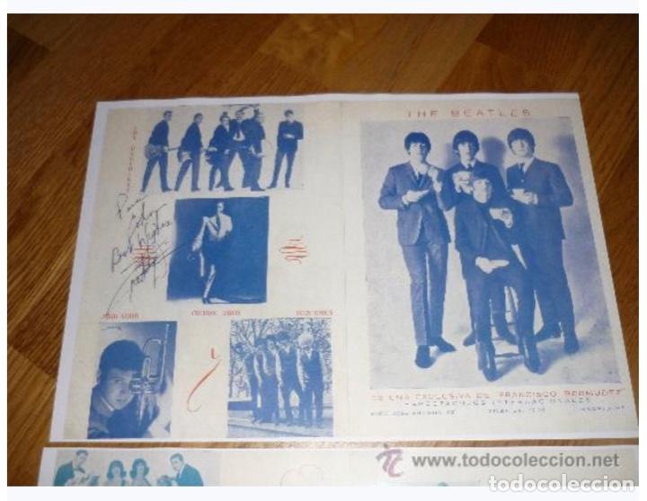 M&uacute;sica de colecci&oacute;n: PROGRAMA MANO CONCIERTO FIRMADOBEATLES 1965 EN LAS VENTAS HAND PROGRAM OJO FACSIMIL !!!!!!!!!!!!! - Foto 2