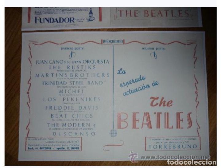 M&uacute;sica de colecci&oacute;n: PROGRAMA MANO CONCIERTO FIRMADOBEATLES 1965 EN LAS VENTAS HAND PROGRAM OJO FACSIMIL !!!!!!!!!!!!! - Foto 5