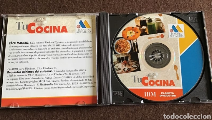 M&uacute;sica de colecci&oacute;n: DISCO CD-ROM. TU COCINA (PLANETA MULTIMEDIA) - Foto 3