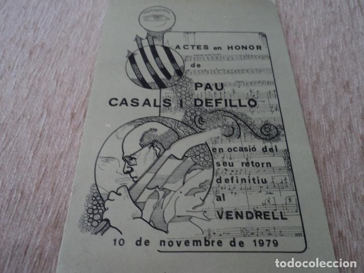 Musiksammlung: ACTES EN HONOR DE PAU CASALS I DEFILLO EN SU RETORN DEFINITIU AL VENDRELL, 1979