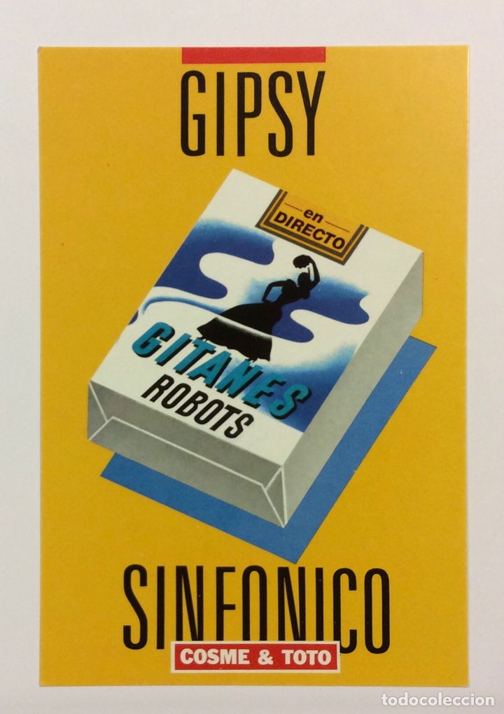 Collectible Music: GISPSY SINF&Oacute;NICO - GITANES ROBOTS. FLYER PROMOCIONAL CENTRO CIUDAD (BARCELONA).