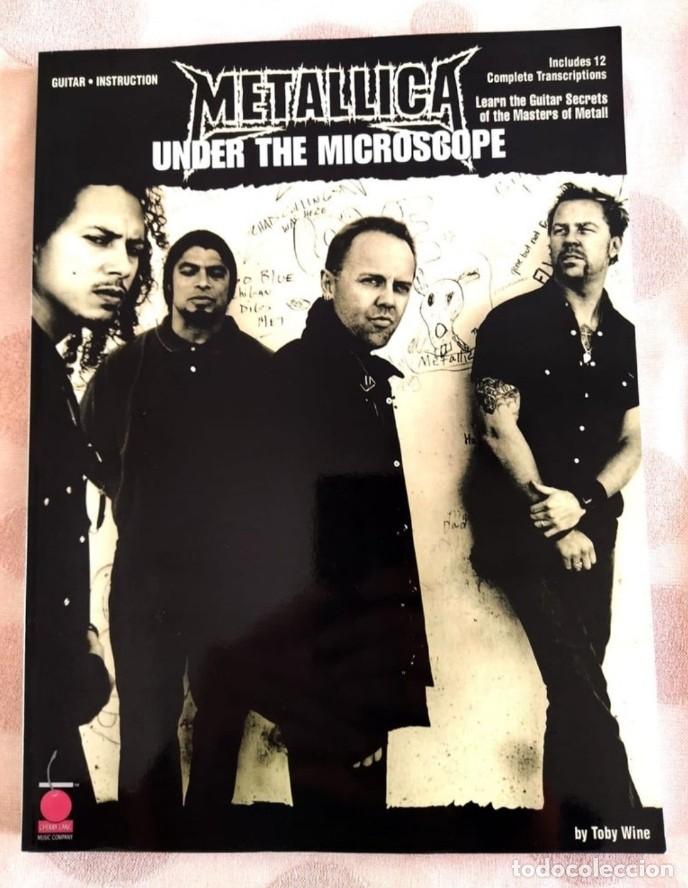 M&uacute;sica de colecci&oacute;n: METALLICA. PRECIOSO LIBRO DE PARTITURAS (TAPA BLANDA). &rdquo;UNDER THE MICROSCOPE&rdquo;.