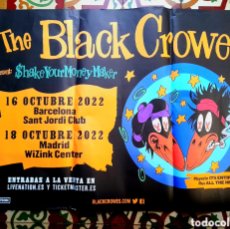 Música de colección: BLACK CROWES CARTEL CONCIERTO MADRID+BCN-ROLLING STONES-LED ZEPPELIN. Lote 363119285