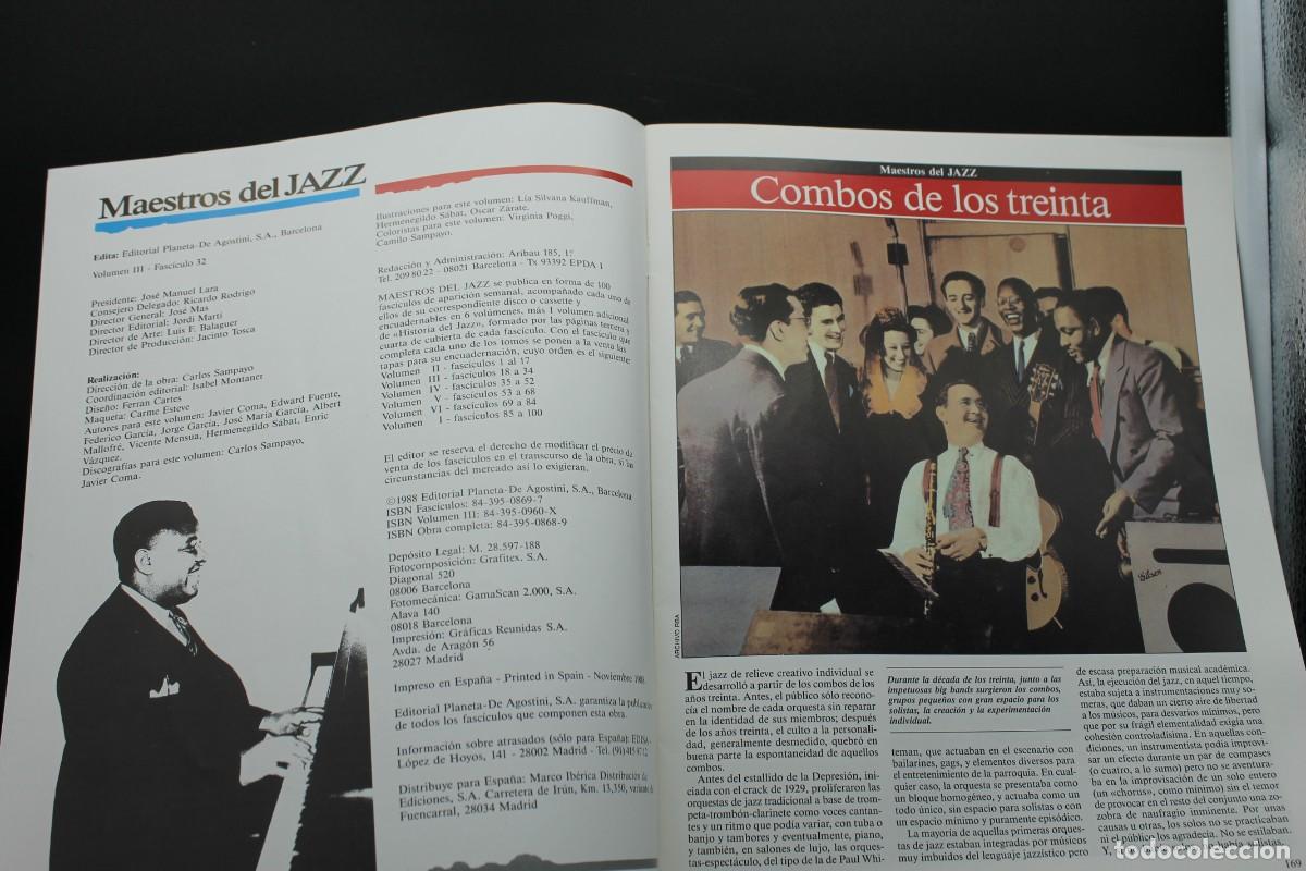 M&uacute;sica de colecci&oacute;n: FASCICULO 32 MAESTROS DEL JAZZ COMBOS DE LOS TREINTA - Foto 3