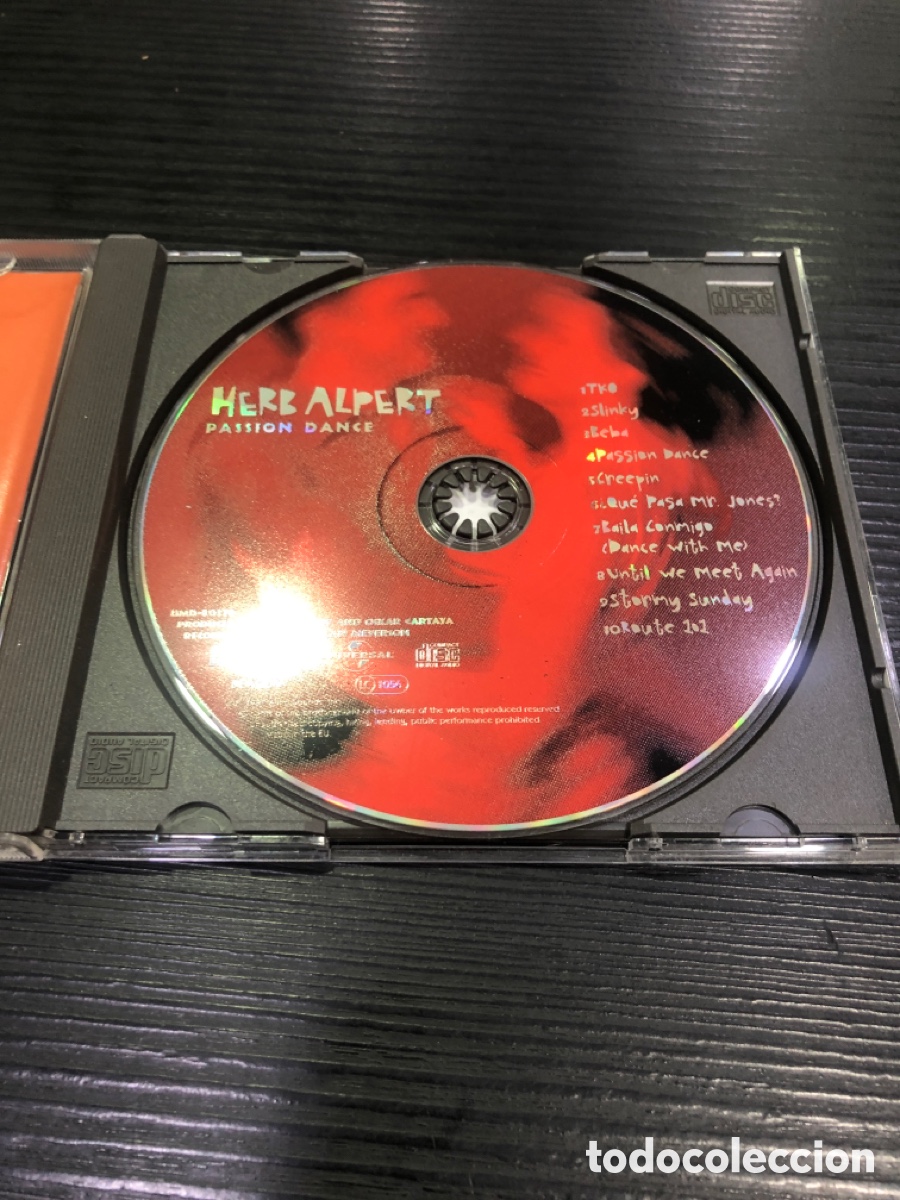 M&uacute;sica de colecci&oacute;n: Cd Herb Alpert, Passion Dance (L46) - Foto 3