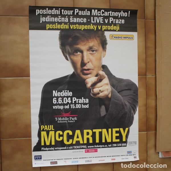 Musica di collezione: CARTEL ORIGINAL CONCIERTO PAUL MCCARTNEY PRAGA DIRECTO 2004 84X60 CMS. BEATLES