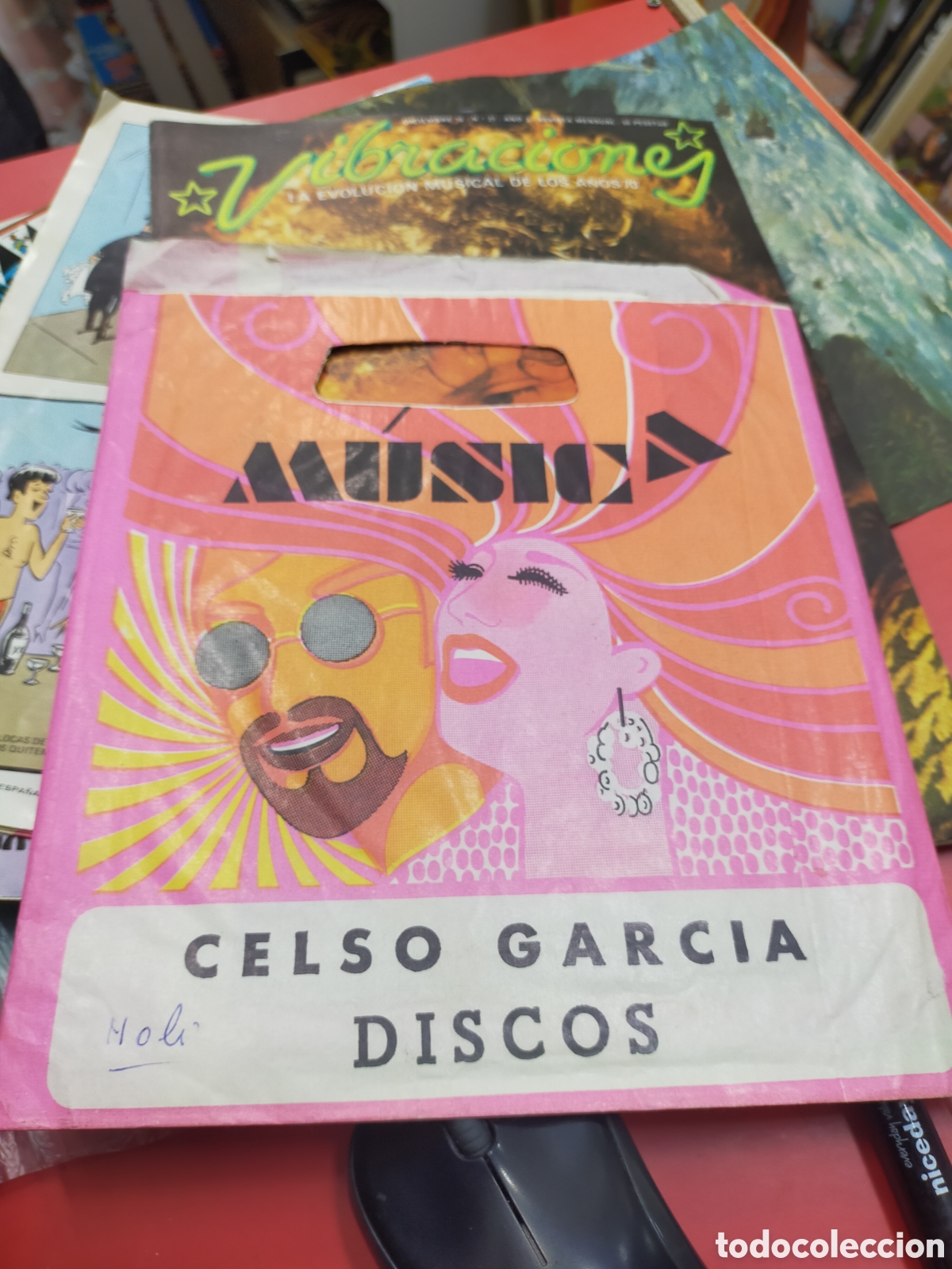 M&uacute;sica de cole&ccedil;&atilde;o: Bolsa papel para 7'' Celso Garc&iacute;a discos