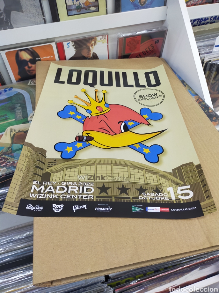 M&uacute;sica de colecci&oacute;n: Cartel Loquillo en Madrid 15 oct 2022 0,30x0,42