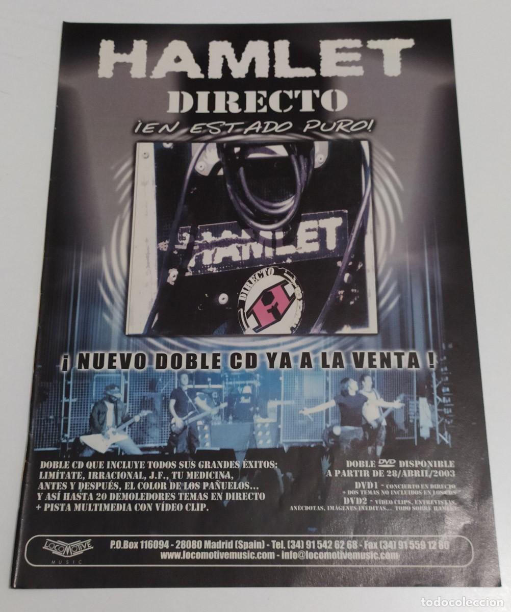 M&uacute;sica de colecci&oacute;n: HAMLET - DIRECTO MAGAZINE ADVERT - Foto 1