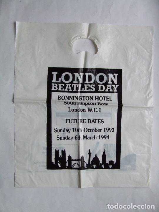 Musique de collection: BOLSA DE PLASTICO LONDON BEATLES DAY DIMENSIONES 46 x 38 cm TAMA&Ntilde;O LP