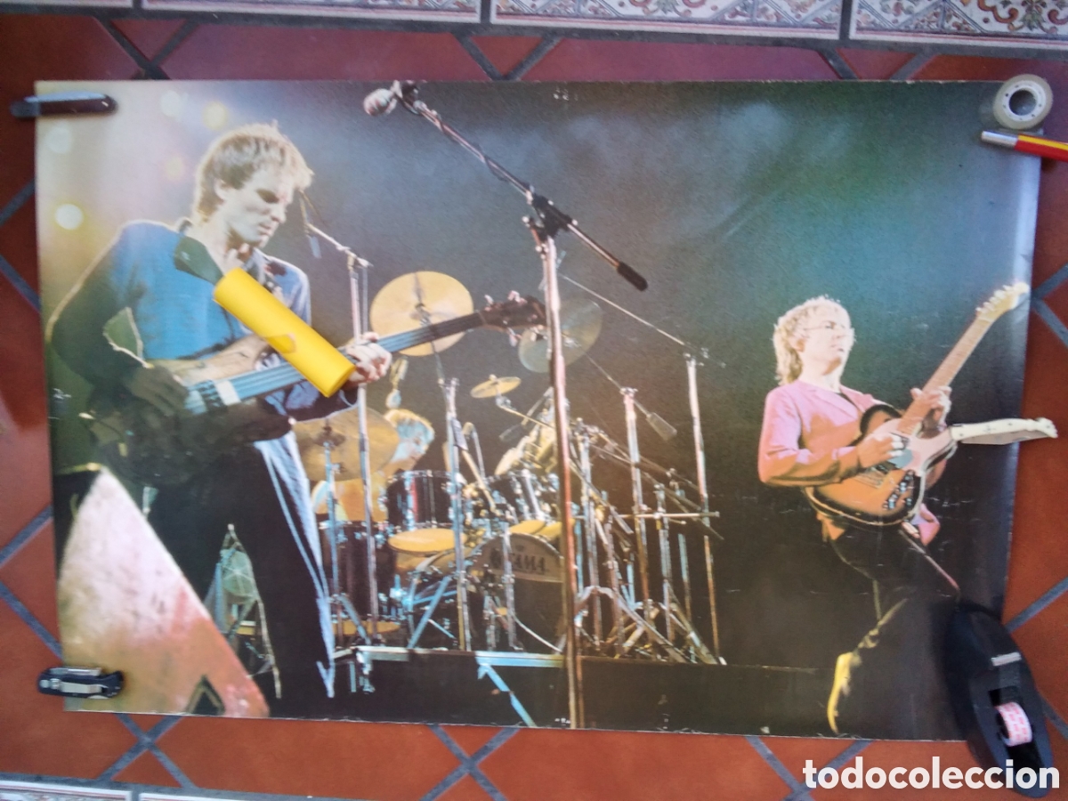 M&uacute;sica de colecci&oacute;n: The Police poster grupo musical medidas (97x66)