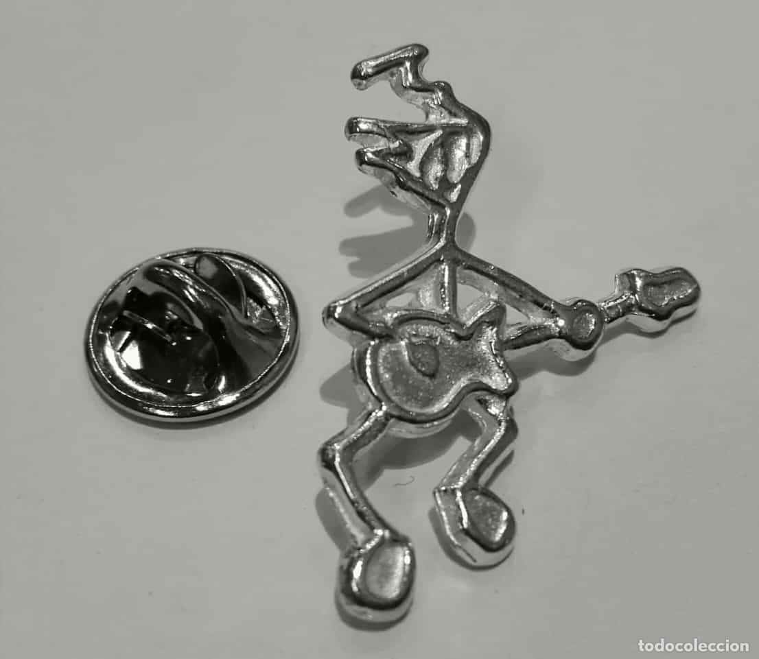 M&uacute;sica de colecci&oacute;n: pin rosendo guitarrista en plata de ley macizo - 3cms