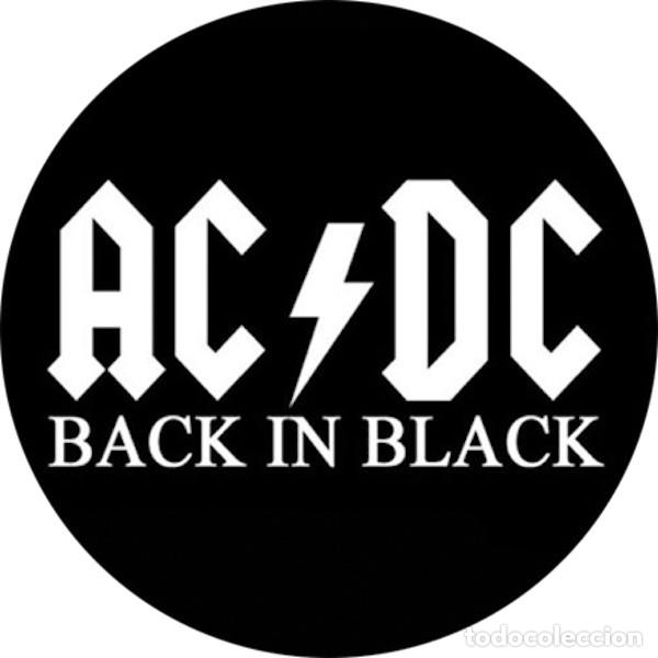 M&uacute;sica de cole&ccedil;&atilde;o: Chapa/Badge Ac/Dc Back In Black