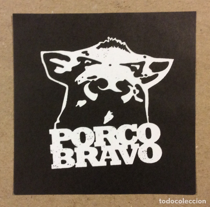 Collectible Music: PORCO BRAVO. PEGATINA PROMOCIONAL GRUPO ROCK BARAKALDO
