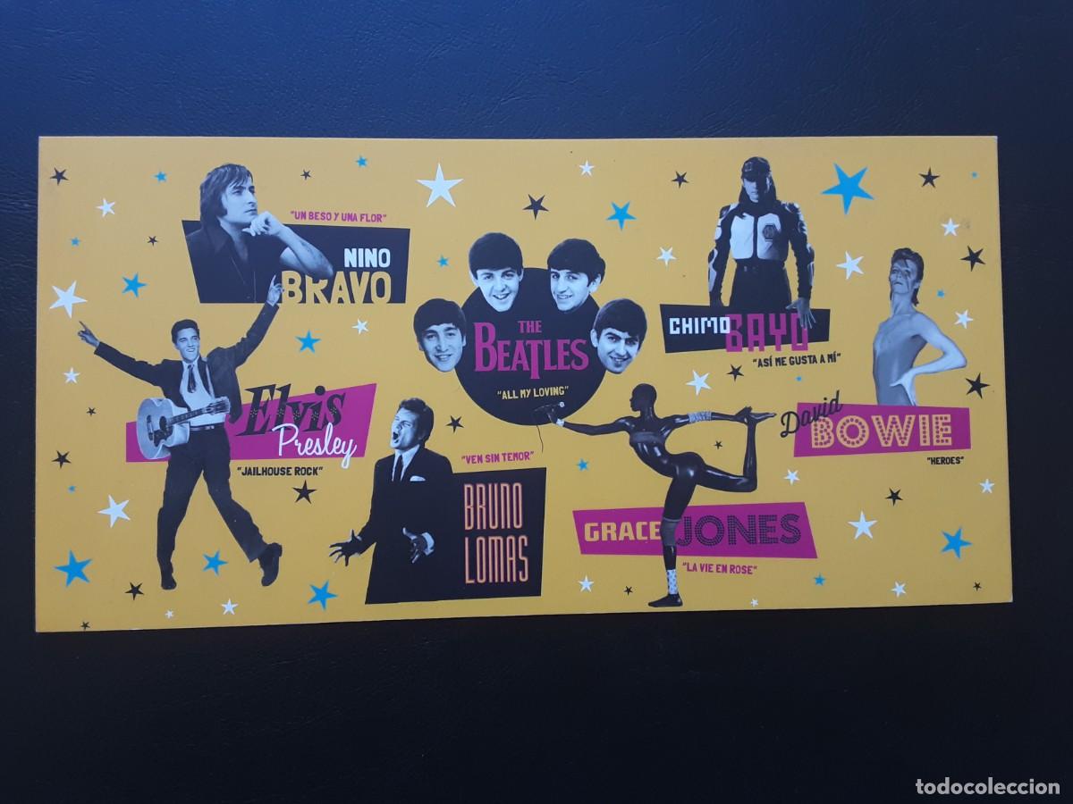 M&uacute;sica de colecci&oacute;n: Anuncio-cartelito Idolos pop, exposici&oacute;n en Valencia noviembre 2013