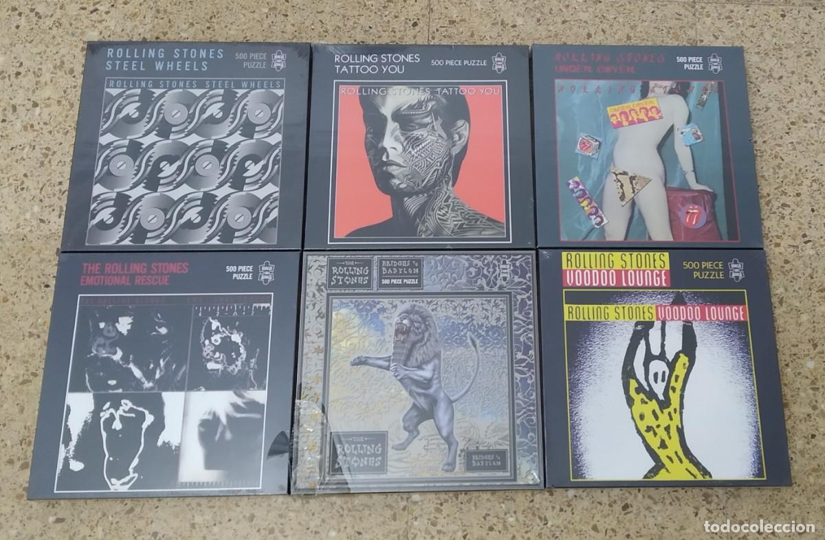 M&uacute;sica de colecci&oacute;n: THE ROLLING STONES. PRECIOSO LOTE DE 6 PUZZLES NUEVOS A ESTRENAR. PRECINTADOS.