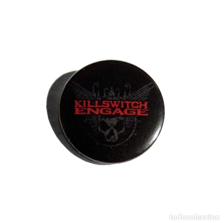M&uacute;sica de colecci&oacute;n: KILLSWITCH ENGAGE - LOGO CHAPA 31MM (CON IMPERDIBLE) - METALCORE - Foto 1