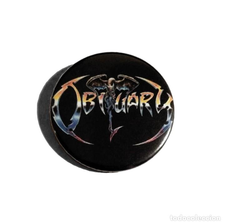 M&uacute;sica de colecci&oacute;n: OBITUARY - LOGO ABREBOTELLAS 59MM (CON IMAN PARA NEVERA) - DEATH METAL