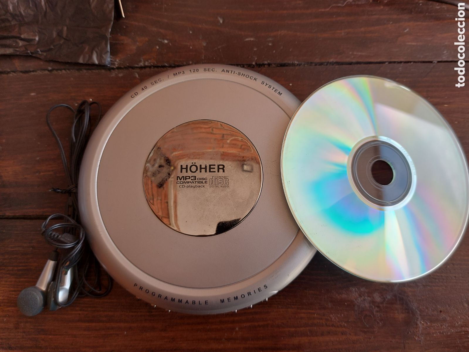 Collectible Music: EQUIPO HOHER MP3 DISC/CD PLAYER PORTATIL A PILAS