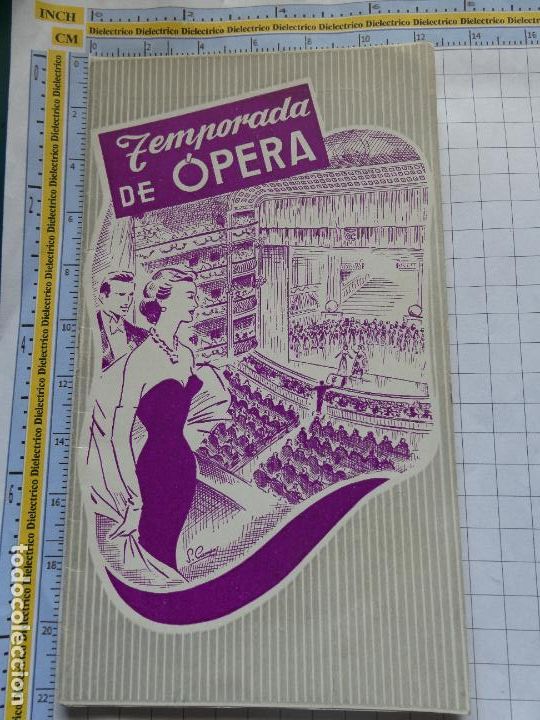 Musique de collection: PROGRAMA TEMPORADA DE &Oacute;PERA ITALIANA EN TEATRO CERVANTES DE M&Aacute;LAGA A&Ntilde;O 1955. 38P. 36