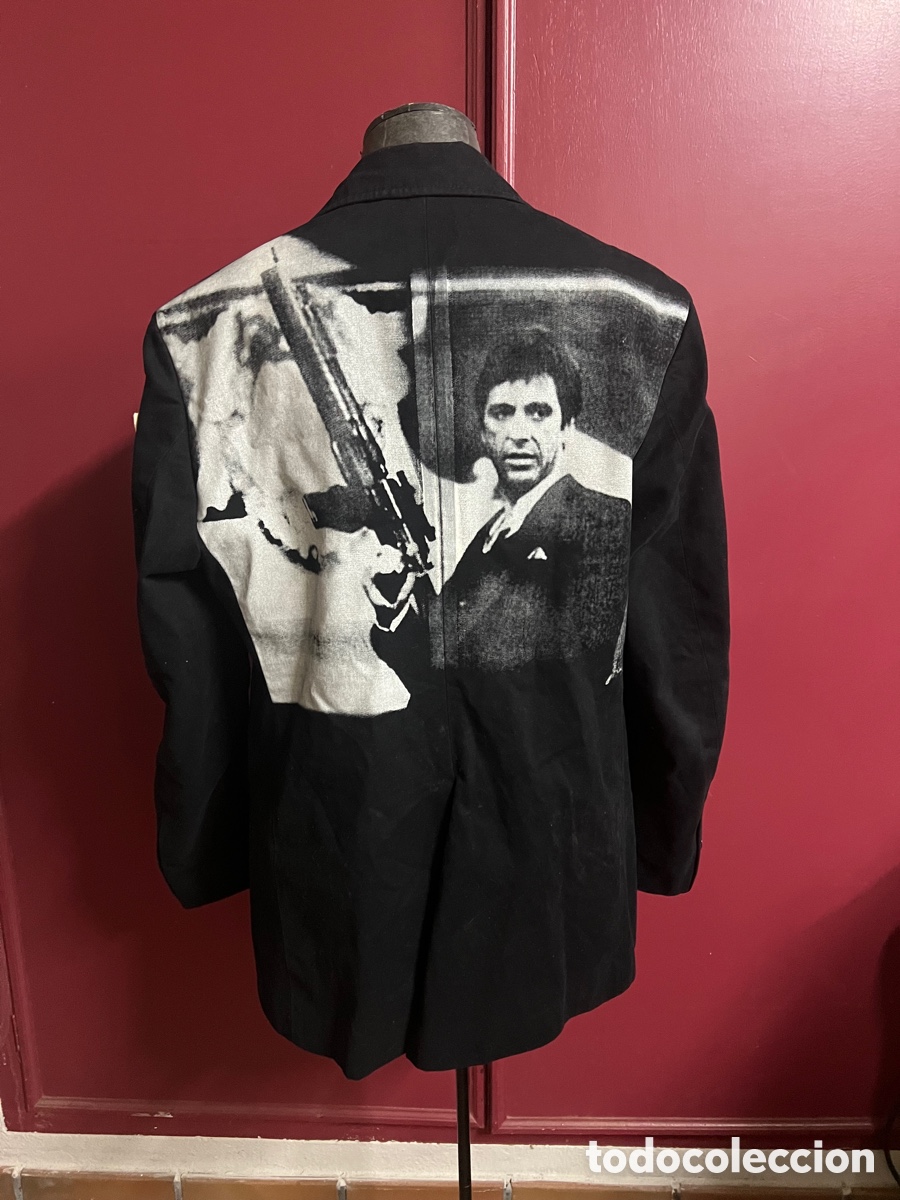 M&uacute;sica de colecci&oacute;n: Exclusiva Chaqueta Americana SCARFACE TONY MONTANA Size L Blazer Rare &Aacute;lvaro