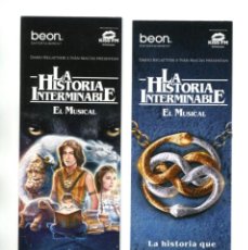 Música de colección: LA HISTORIA INTERMINABLE, EL MUSICAL. MARCAPÁGINAS.. Lote 401018874