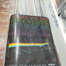 Música de colección: ROGER WATERS CARTEL 0,42X0,30 MADRID MARZO 2023 PINK FLOYD. Lote 401925929