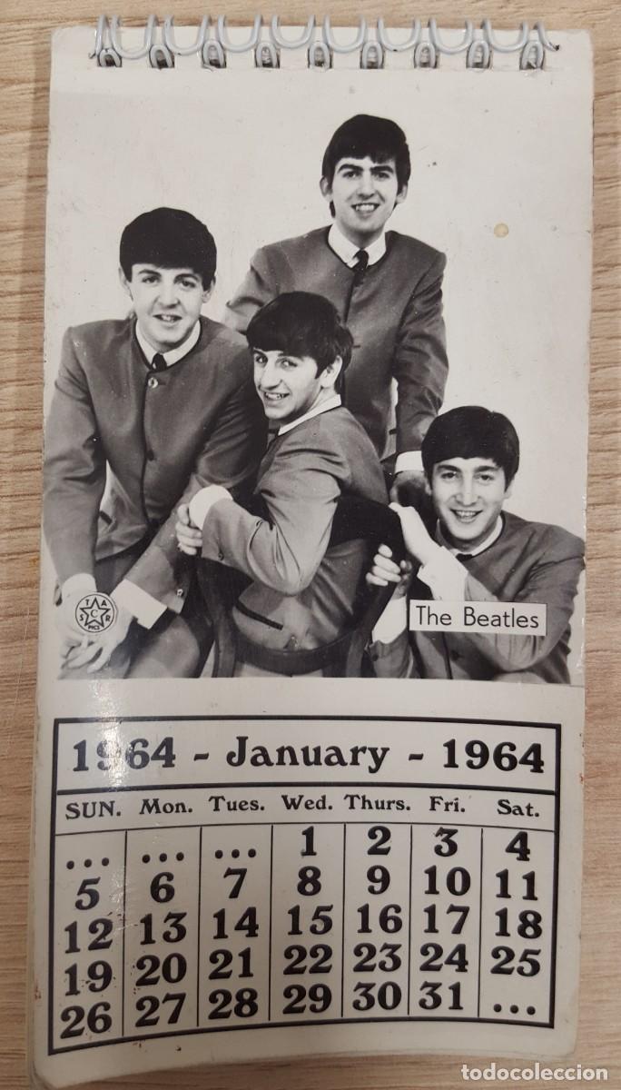 M&uacute;sica de colecci&oacute;n: The Beatles-1964 calendario original completo los doce meses con foto de cada uno en cada mes.