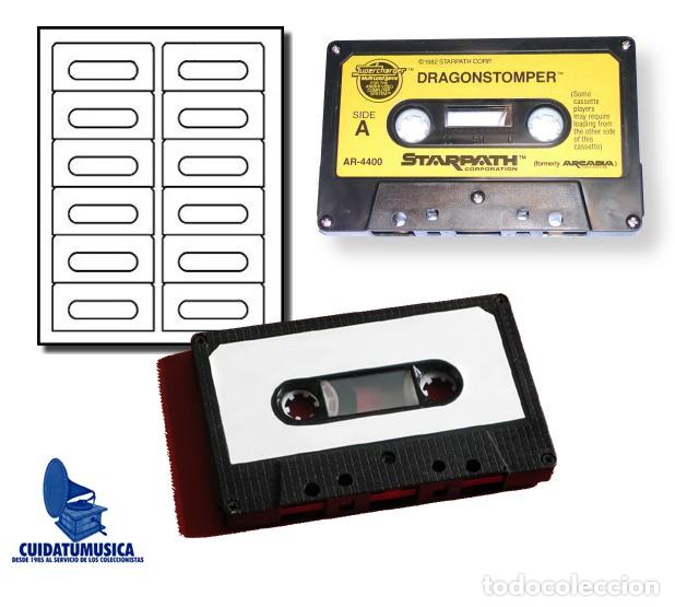 M&uacute;sica de colecci&oacute;n: 120 ETIQUETAS AUTOADHESIVAS PARA CINTAS DE CASSETTE