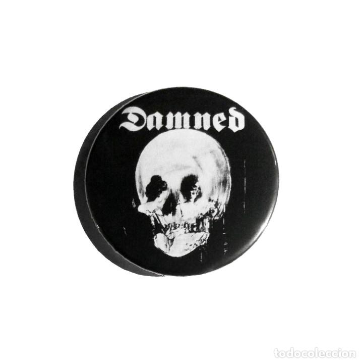 M&uacute;sica de colecci&oacute;n: THE DAMNED - CHAPA 59MM (CON IMPERDIBLE) - ROCK G&Oacute;TICO PUNK NEW WAVE