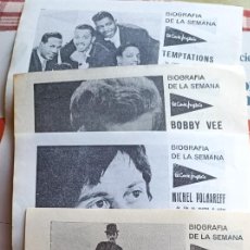 Música de colección: LOTE 5 HOJAS DE CARAVANA DE OCTUBRE DE 1967