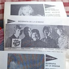 Música de colección: LOTE 4 HOJAS DE CARAVANA DE OCTUBRE DE 1968