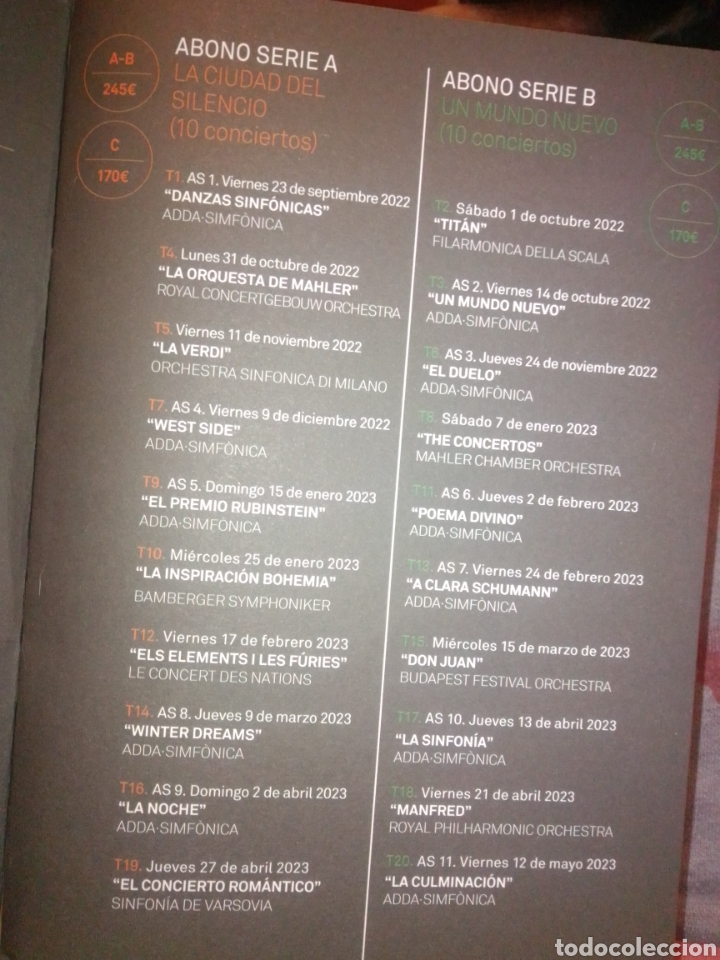 M&uacute;sica de colecci&oacute;n: programa de conciertos ADDA Alicante 2022 2023 - Foto 2