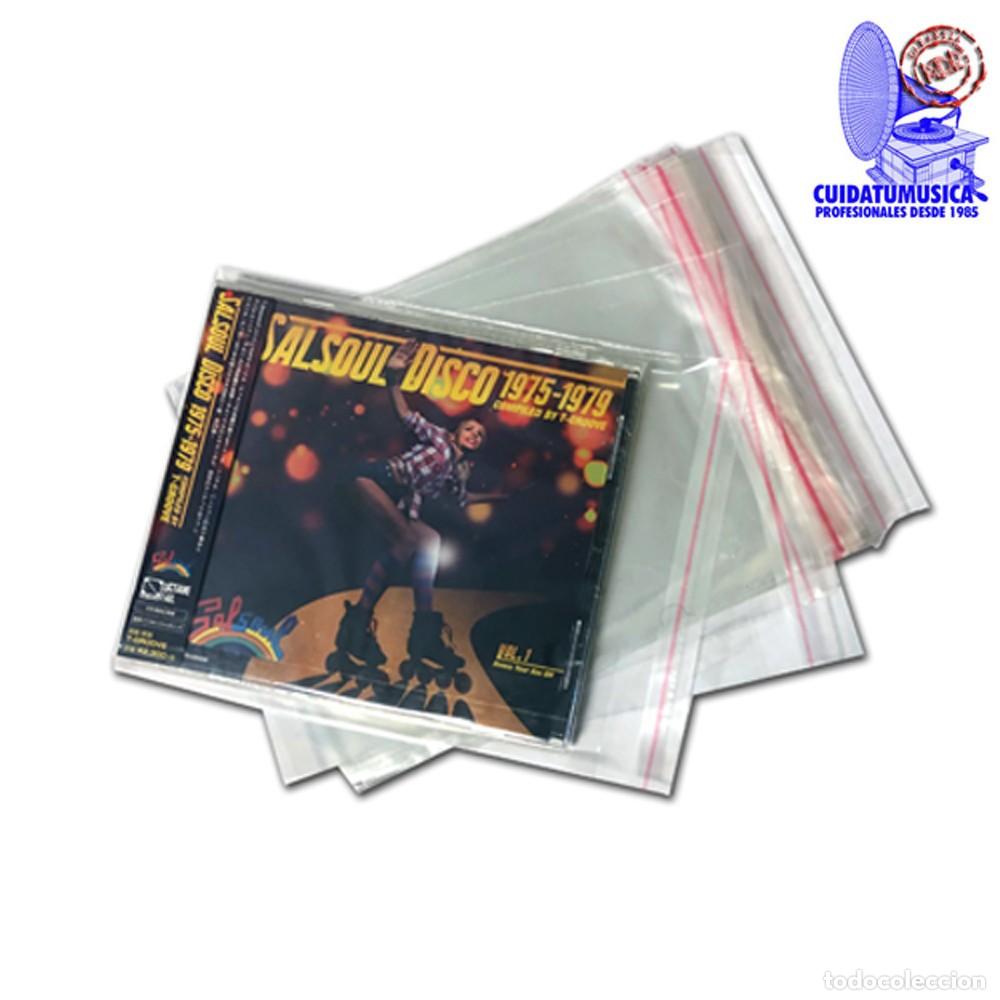 Musica di collezione: 100 FUNDAS CON TIRA ADHESIVA / AUTOCIERRE ADHESIVO PARA PROTEGER LAS CAJAS DE CD